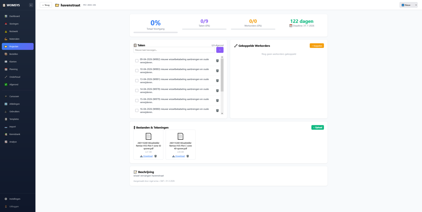 WOMsys Projecten Detail